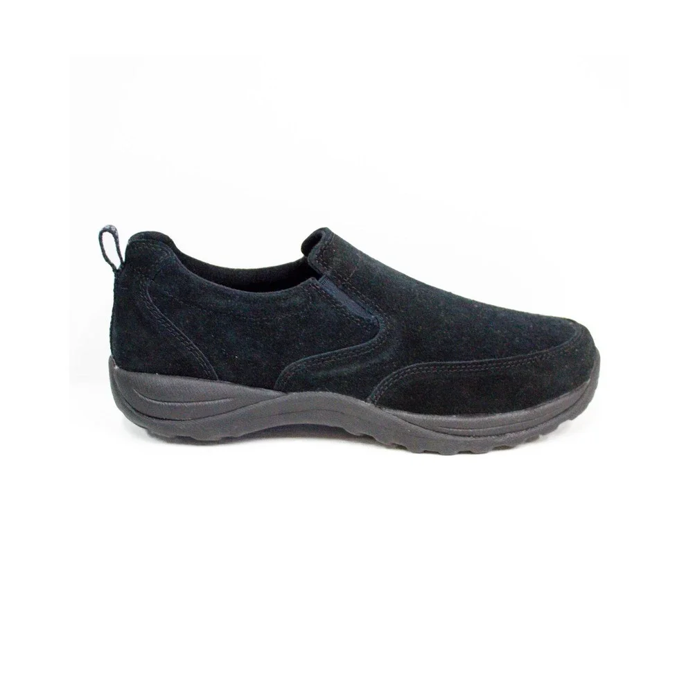 LL Bean Comfort Loafers Black Suede Leather Slip-On MEN'S SHOES Sz 9.5 M